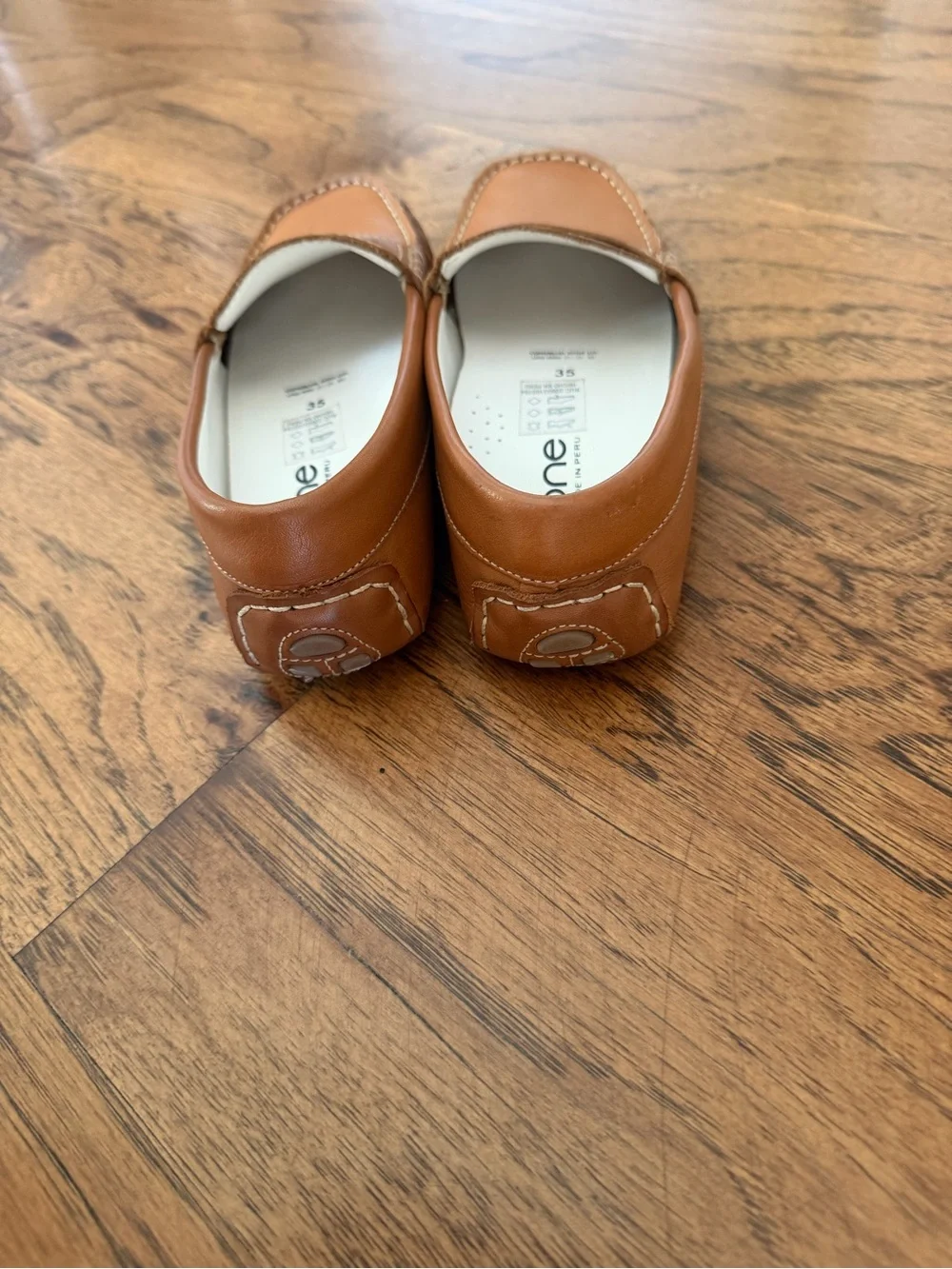 Men's Tan Leather Penny Loafers